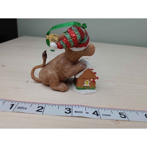 The Danbury Mint Christmas Baby Animal Ornament Collection Lion Cub Gingerbread - Picture 4 of 4